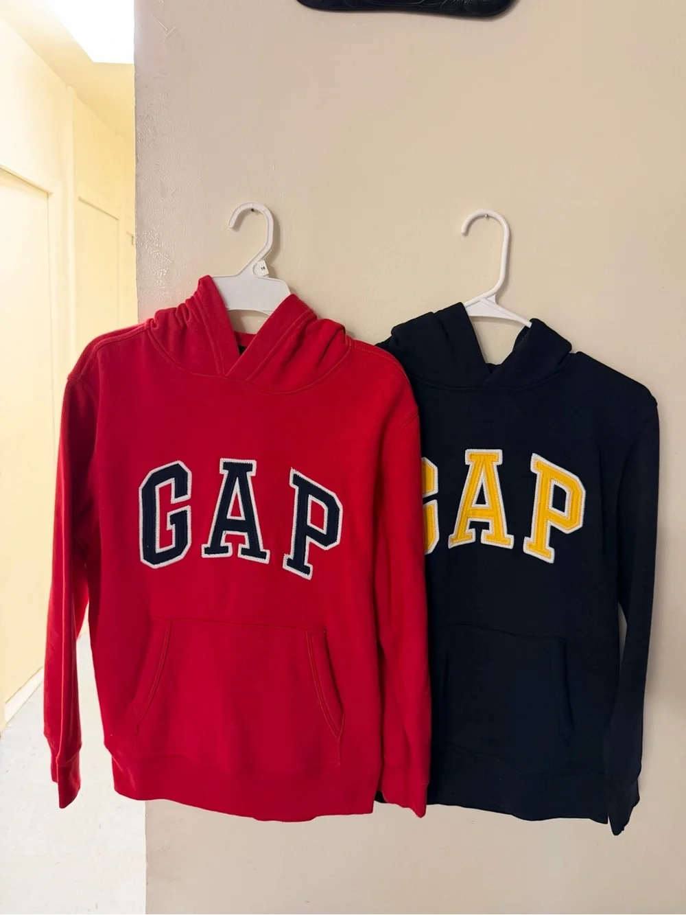 GAP Red & Navy Kids Hoodies with Letter Appliqué